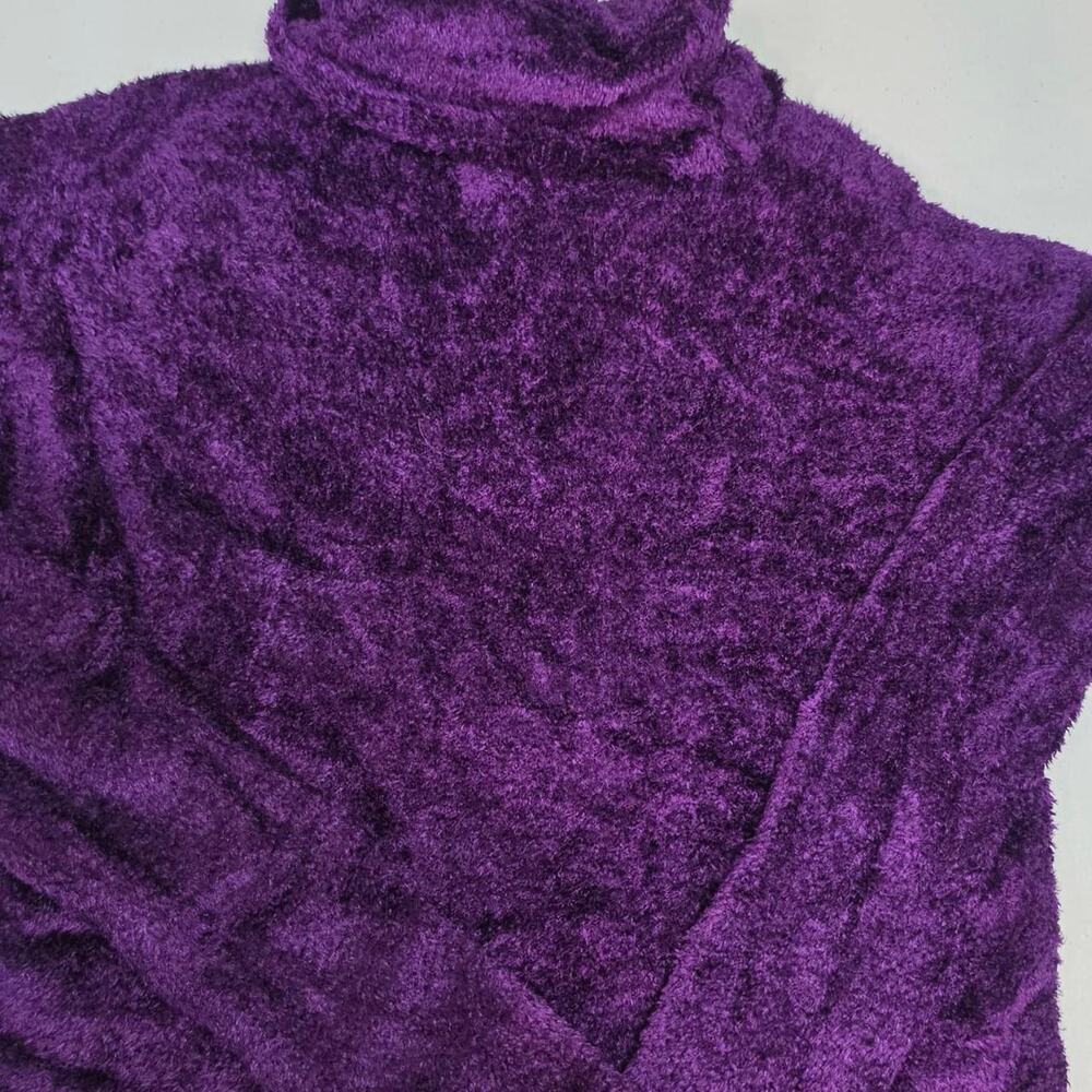 Newton company purple fuzzy turtleneck
